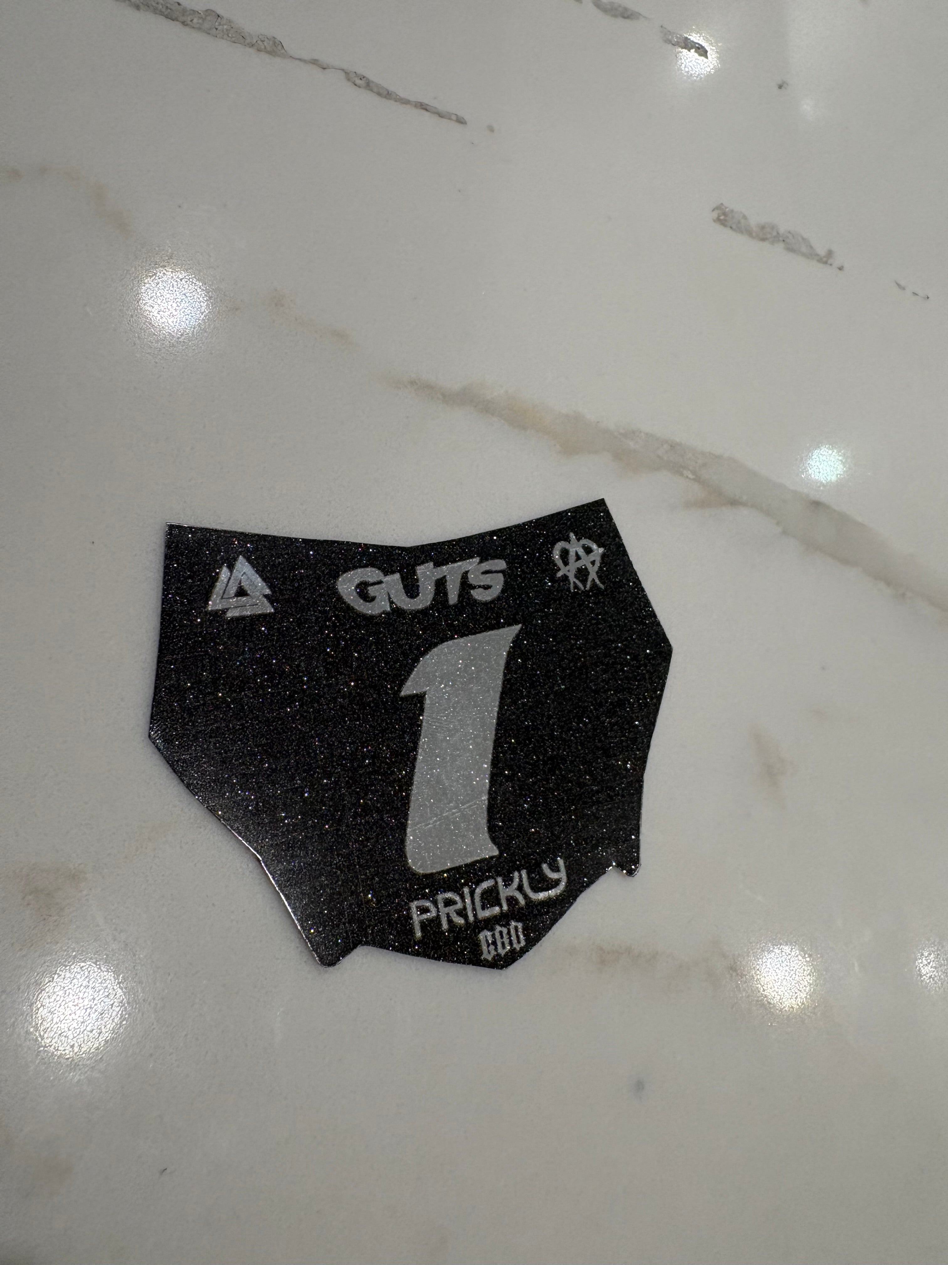 MOTOCUTZ PLATE DECAL