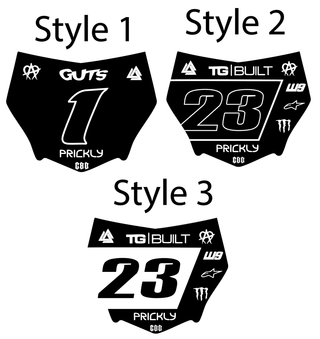 MOTOCUTZ PLATE DECAL